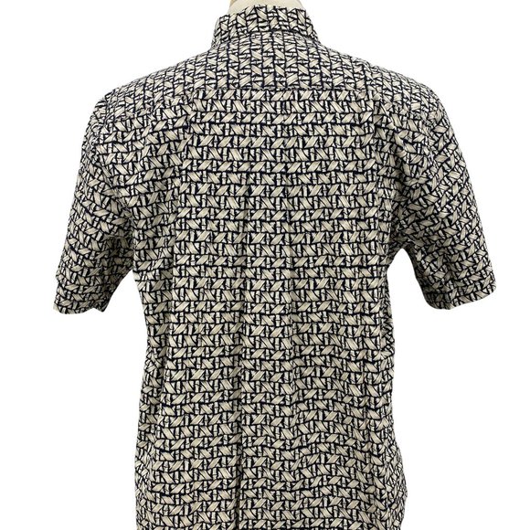 David Taylor Collection Men's Button Down Shirt Retro Design Short Sleeve Size L - Picture 4 of 6